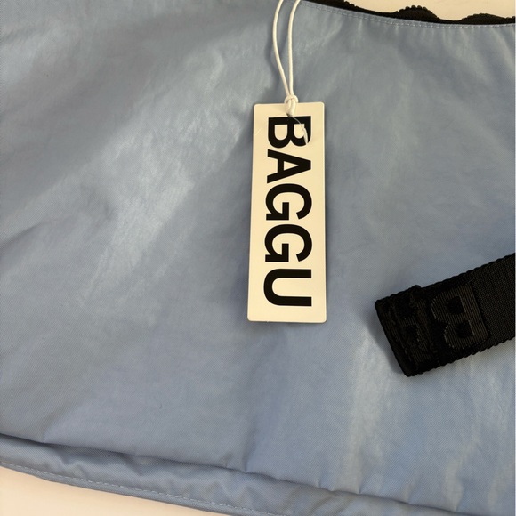 NWT BAGGU Large Crescent Bag- Serenity Blue - Picture 13 of 16